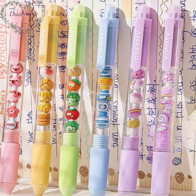 2ks Termicky smazatelná tužka Roztomilá panenka Tužka Náplň Stiskací Neutrální tužka Studentská Kombinovaná tužka Studentské Papírnictví