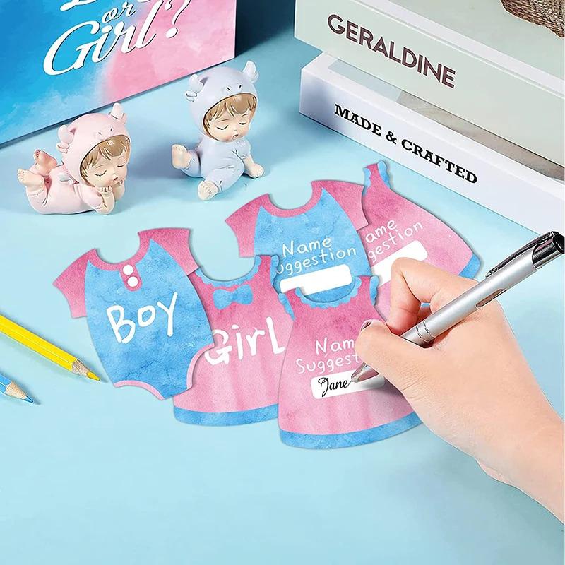 1 Set Gender Reveal Voting Box for Baby Boy or Girl Baby Gender Reveal Game Baby Christening Party Decoration Set Decorative Box 20.5cm