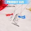 Unique Snowman Shaped Button Necklace with Tassels Detail Winter Hoodie Chain Jewelry for Women Christmas Decoration