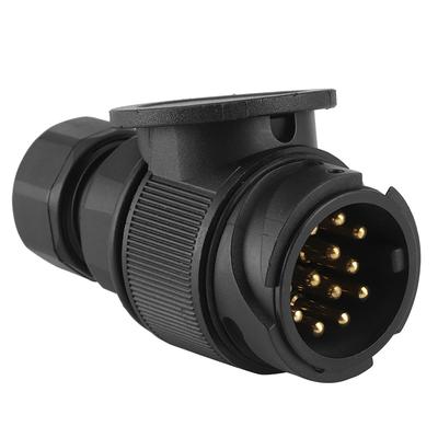 Portable 13-Pin Trailer Plug Connector Accessory EU 12V for RV Trailers