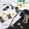 50Pcs 50th Gold Key Bottle Opener 50th Birthday Party Favors, 50th Anniversary Souvenirs Return Gifts 50th Key Beer Bottle Opener With Thank You