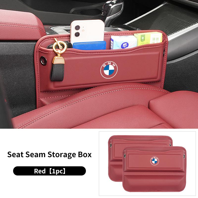 Leather Car Seat Gap Organizer Bag Crevice Storage Box For BMW E46 E90 E60 F10 E39 F30 E36 E87 E90 E30 E53 F31 E92