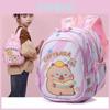 Capybara Kids Backpack For School With Nylon Material And Cartoon Pattern