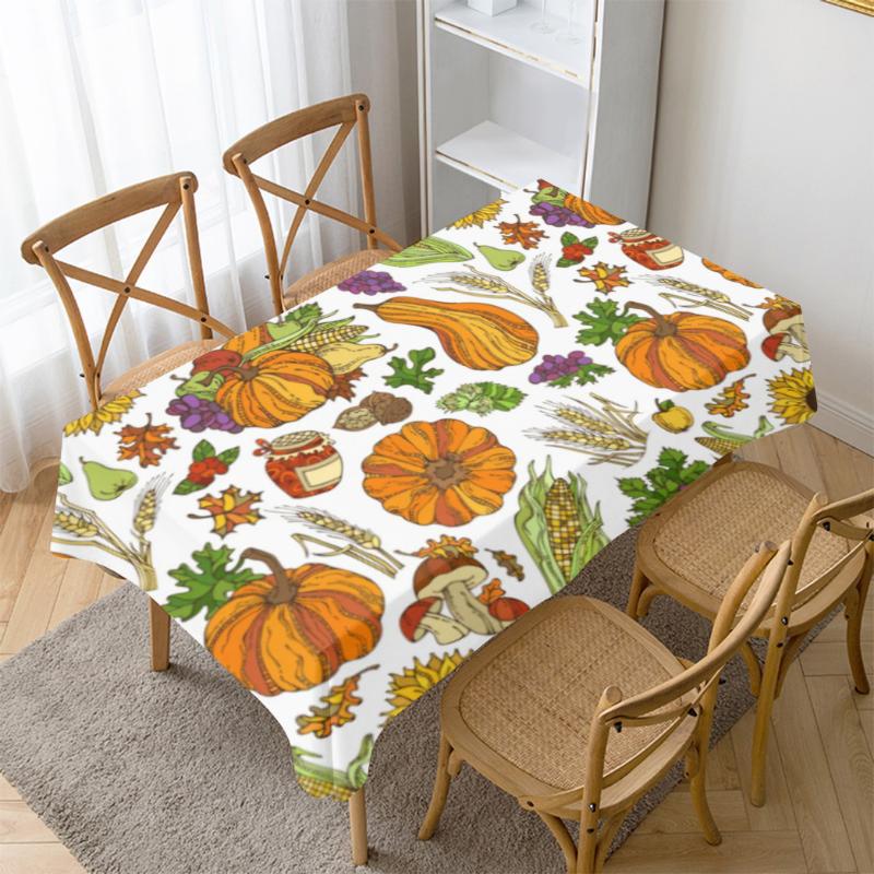 Față de masă Seria Recunoștință Europeană și Americană Factori de Ziua Recunoștinței Imprimare creativă Față de masă pentru decorarea camerei de zi