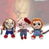 Entzückende Chucky Plüschpuppe Kürbisdesign für Halloween Kreative Dekoration und Geschenke