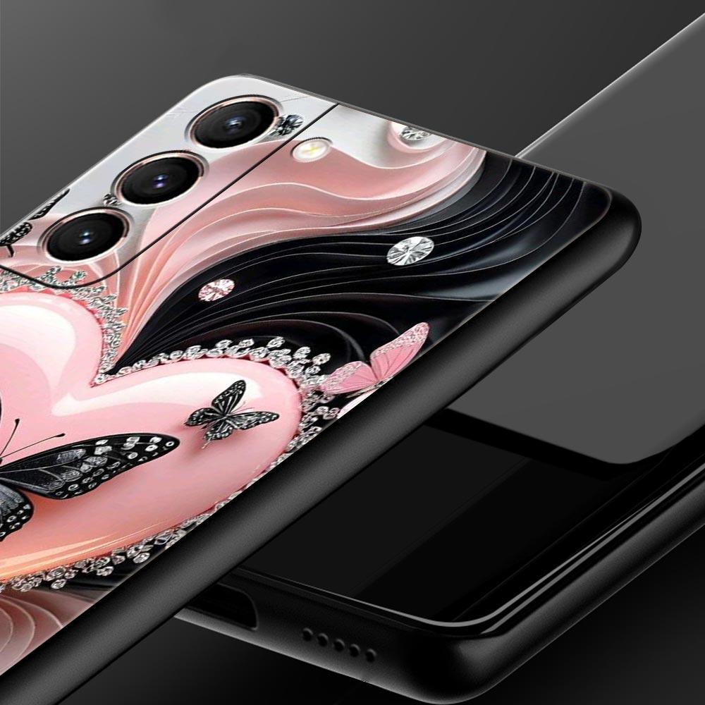 Colored Love Heart Printed Phone Case for Samsung Galaxy S26 S25 S24 S23 S22 S20 S21 FE Ultra S25 Edge Plus 5G Soft TPU Cover