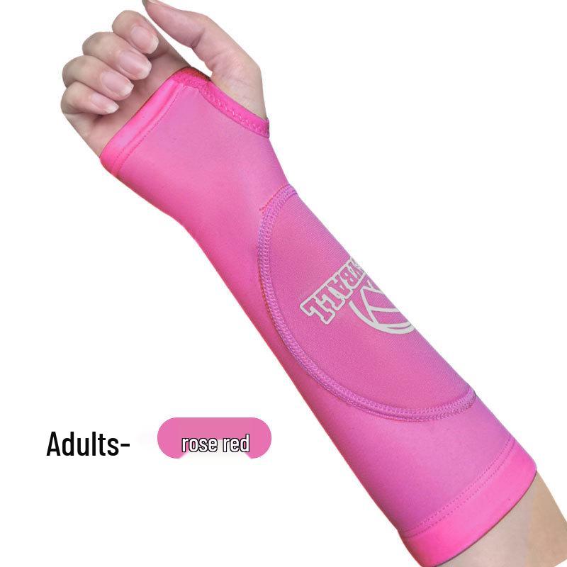 Damen Volleyball & Basketball Anti-Kollisions-Kompressions-Armstulpen - Atmungsaktive, fingerlose Sport-Ellbogenpolster für das Prüfungstraining