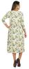 Phagun Women Summer Midi Dress Casual Loose Pockets Dress Scoop Neck Dresses