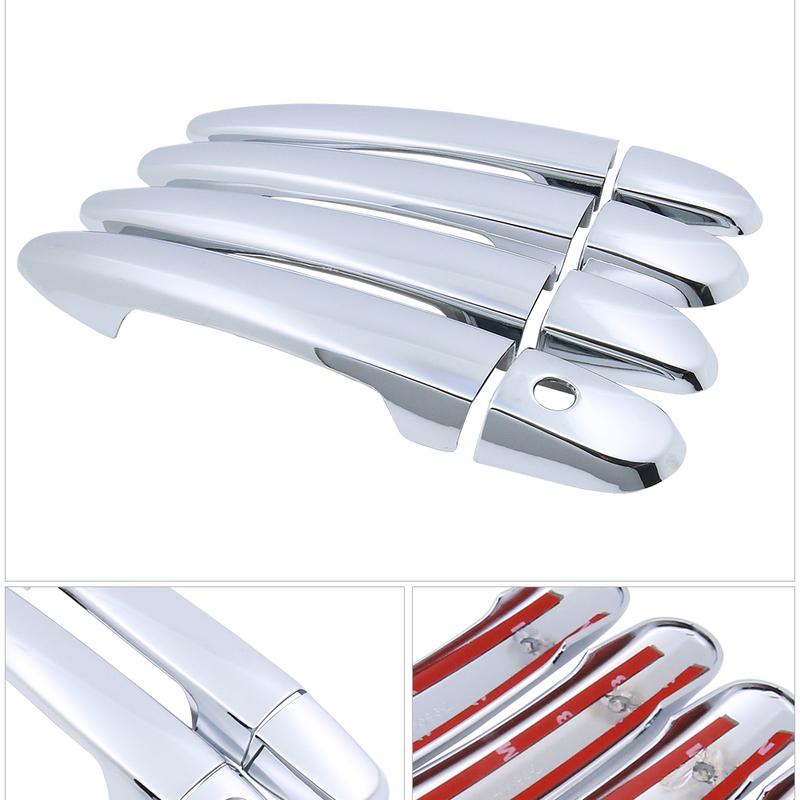 Für Mazda 2 Demio 2008 2009 2010 2011 2012 2013 2014 Luxuriöse Chrom-Türgriffabdeckung, Zierleiste, Autoaufkleber, Zubehör