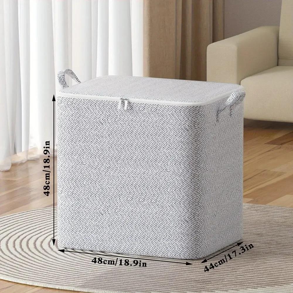 Large Quilt Storage Bag Dust-proof Wardrobe Quilt Clothes Organizer Household Blanket Zipper Sorting Bags Moving Bag Storage Box