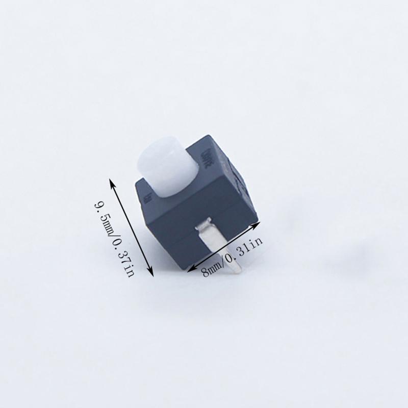 10Pcs 8*8*9.5Mm 2 Pin On Off Electric Push Button Switches Manual Reset Self-Locking Micro Flashlight Push Button Switch