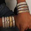 Trendiges Edelstahlarmband für Damen und Herren Abnehmbare elastische Kette Italienisches Charm-Armband