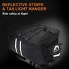 Bike Rear Seat Bag Trunk Bags Bike Panniers Waterproof Cycling Bag Rack 9L Bicycle Accessories Black