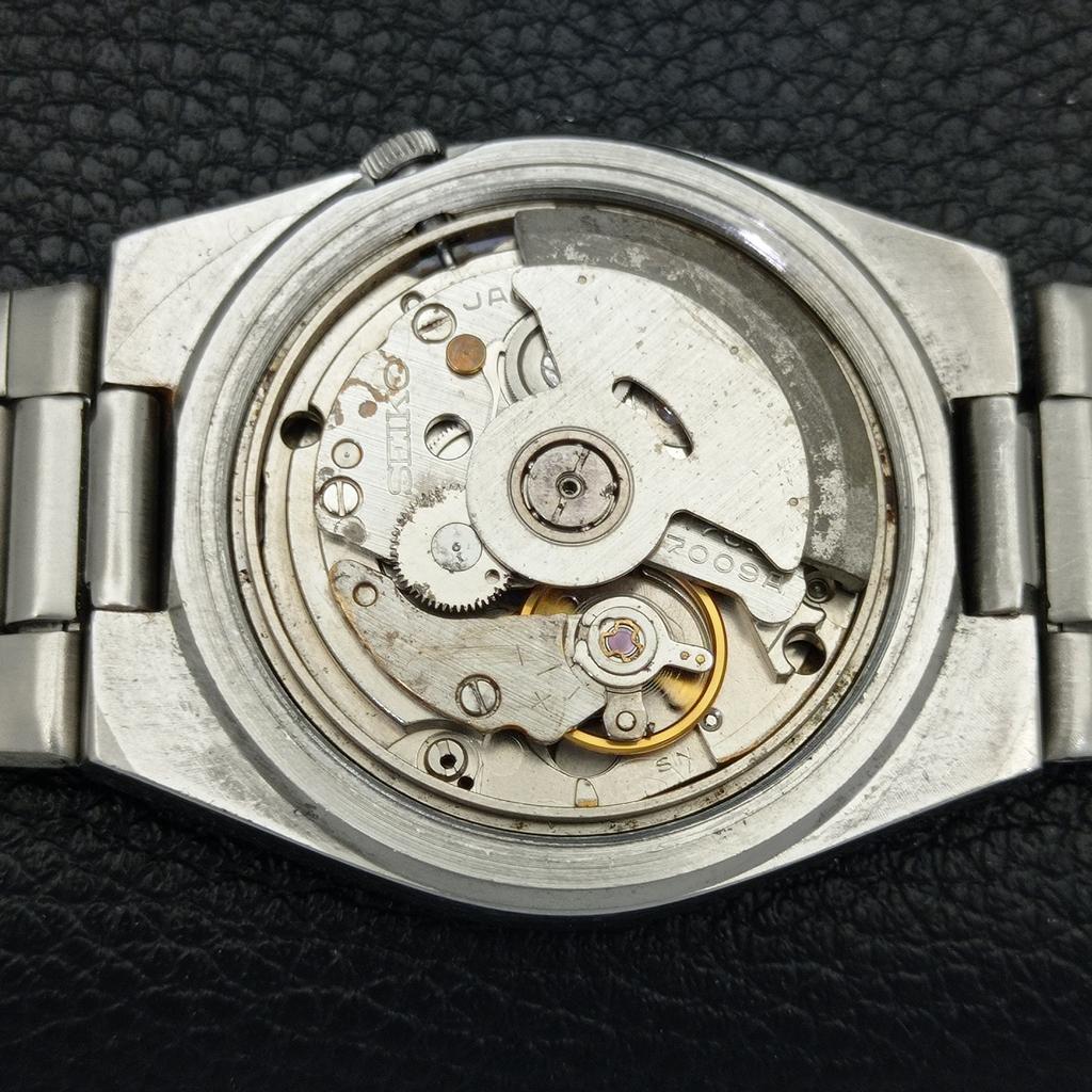 GENUINE VINTAGE SEIKO 5 AUTOMATIC JAPAN 7009A MENS MAROON DIAL WATCH A701397-5 R206a-a701397