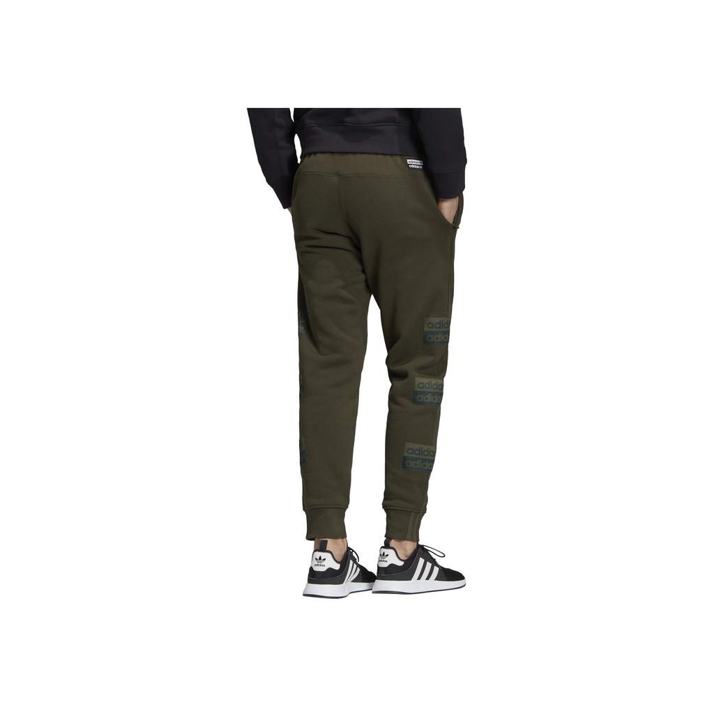 Adidas R.Y.V. Sweat Pants Solid Color Loose Fit Cuffed Casual Pants Men Bottoms Olive-Green ED7214