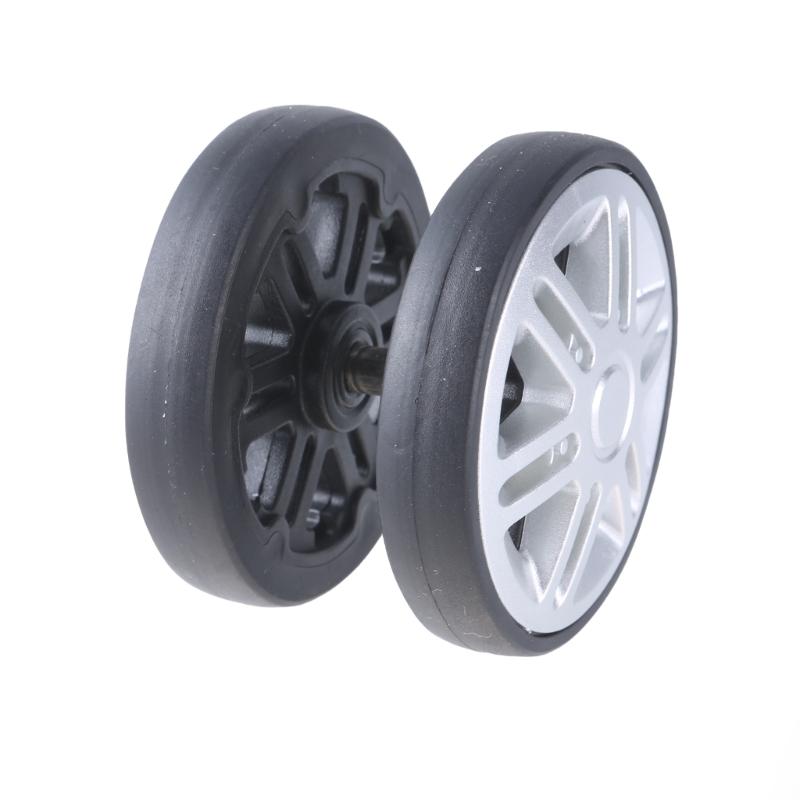 8 st Bagage Ersättningshjul 60mm Dubbla Bagagehjul Gummi Resväskehjul Reparationskit Enkel Installation