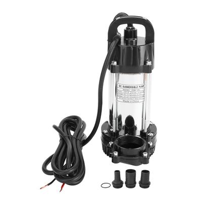 Bomba de água solar DC12V 220W Bomba submersível solar para poço profundo com conector de saída de 1 pol. 1,5 pol. 2 pol.