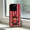 Cute M-Monchhichi Phone Case For iPhone 17,16,15,14,13,12,11 Plus,Pro Max,XS,Colored Silver Plated Inside Cover