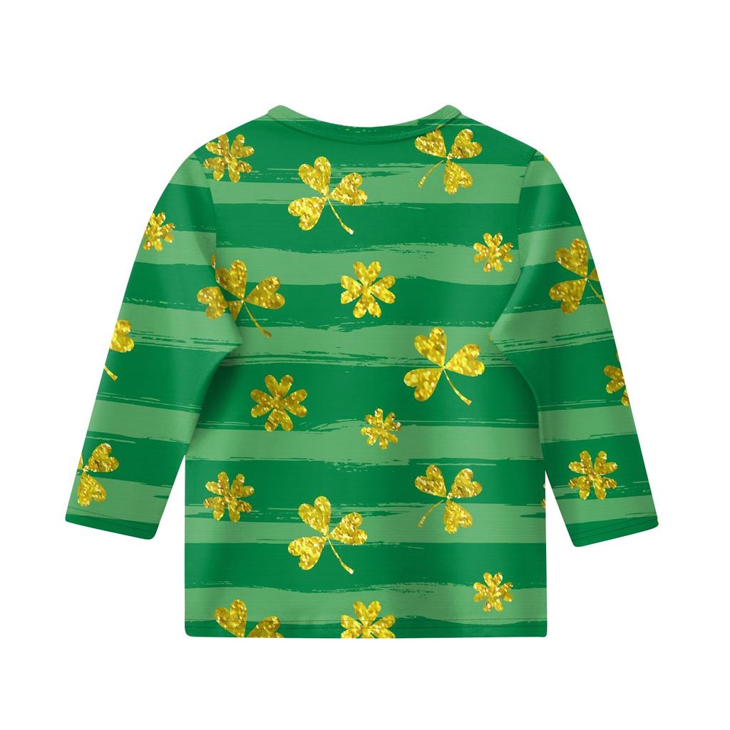 Bedruckte Oberteile für junge Mädchen von 5–16 Jahren, Rundhalsausschnitt, 3/4-Ärmel, T-Shirts, trendige Oberteile, Outfit-T-Shirts