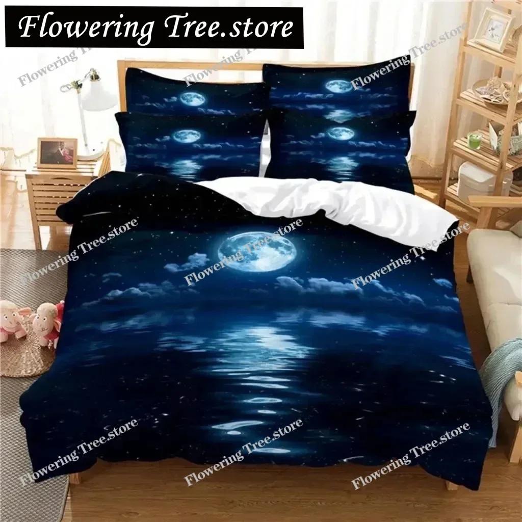 Starry Night Bedding Set Duvet Cover Set 3d Bedding Digital Printing Bed Linen Queen Size Bedding Set Fashion Design