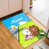 Custom Name Valentine's Day Sweet Treats Rug for Living Room, Game Rooms, Office, Bedroom, Floor Mat Playful Design, fan gifts Christmas decor