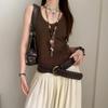 Gothic Leather Waist Belt Y2k Dress Jeans Belt American Women's Rivet Belt  Waist Accessories