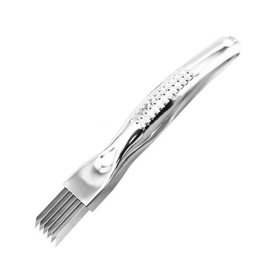 Stainless Steel Green Onion Slicer Multi-Blade Herb Scallion Cutter Shredder with Long Handle Vegetable Chopper Garlic Shredding Tools Kitchen Gadget C