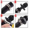 Hose Barb Fitting Adapter Aluminum Fuel Line Adapter 6AN Male To 38 Inch Push-on Barbed Tube