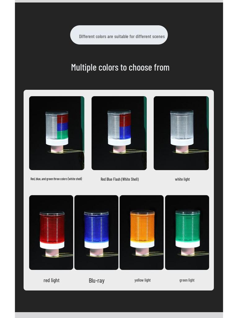 Red-Blue LED Solar Sensor Road Traffic Safety Warning Light