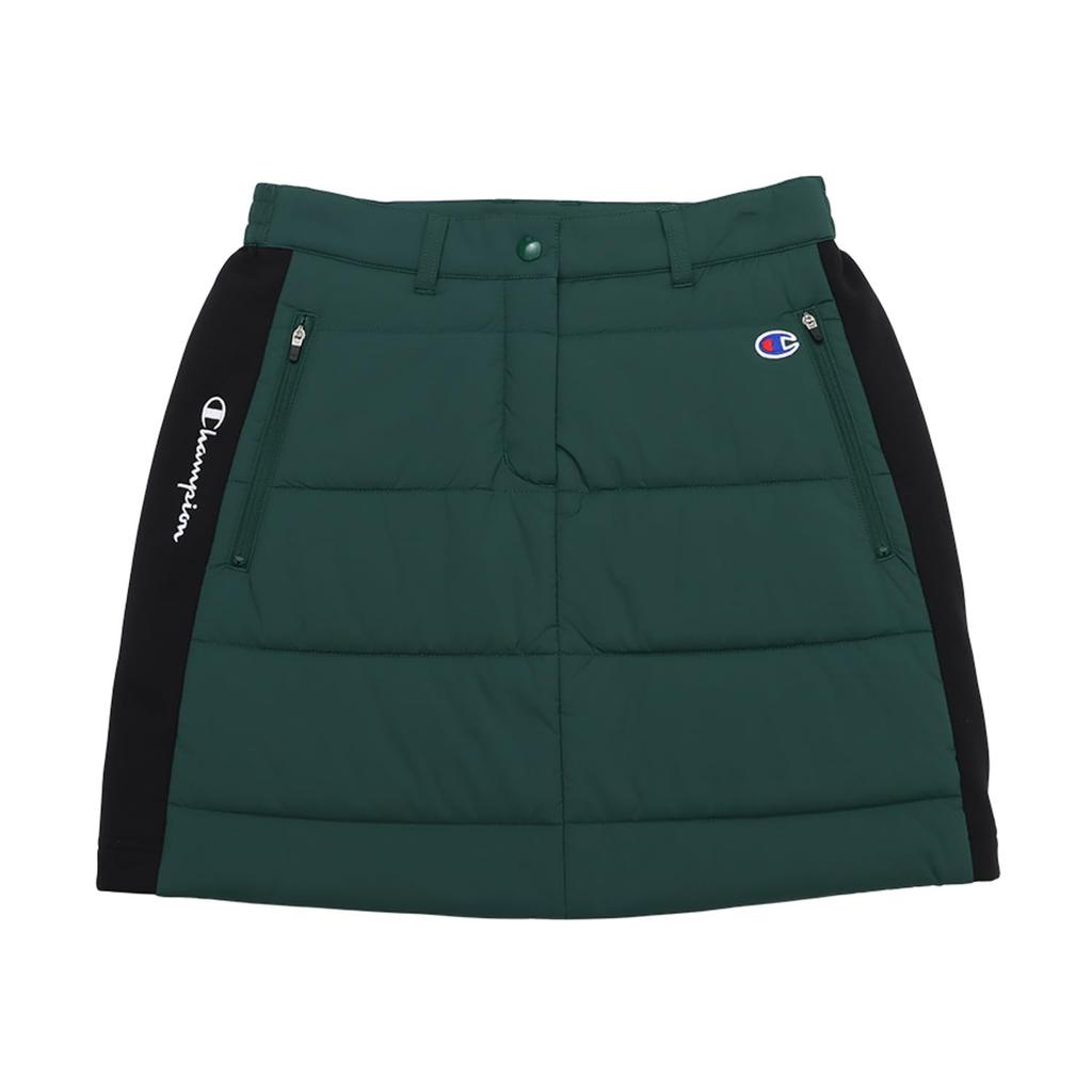Champion Golf Deep with Embroidered Logo Women's Skirt, CW-AG210, Green, Stretch, Warm, Windproof, Water-Repellent,
