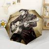 Elvis Customize Text Umbrella Outdoor Automatic Umbrella Retractable Design with 8-Rib Durability Foldable Design for Outdoor Daily Use Elegant