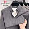 Men's Plaid Cotton Long Sleeve Shirt
