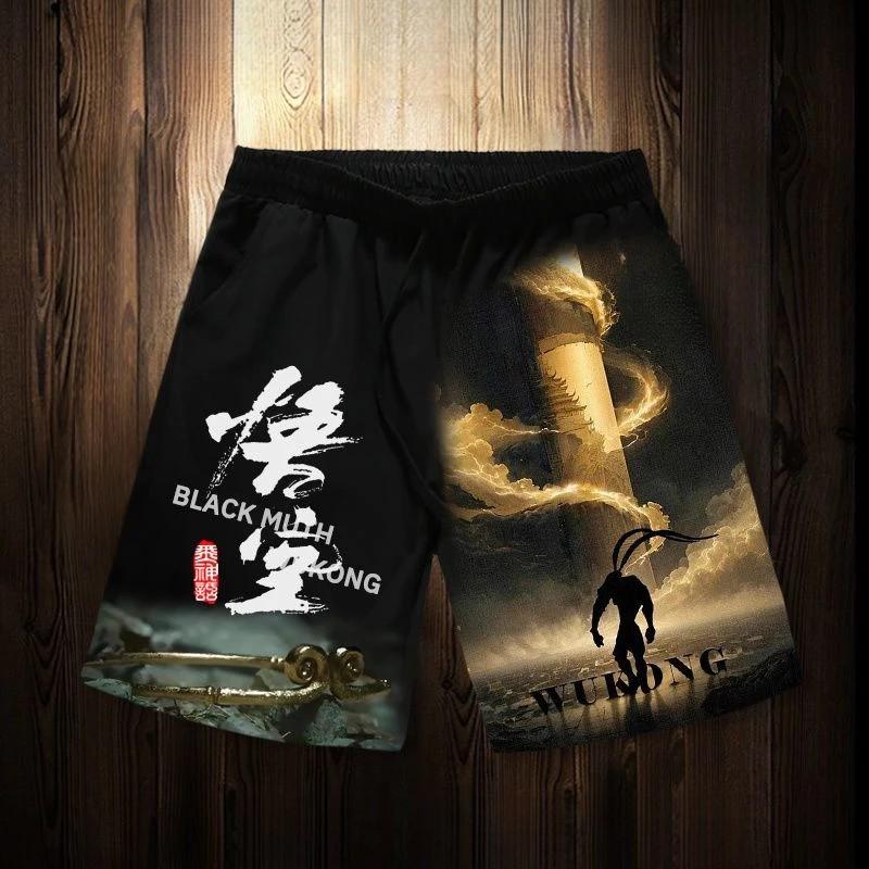 

Chinese Letter Boxing Muay Thai Kickboxing Training Shorts Print Quick Dry Martial Art Boxer Unisex Men Women Kid Fighting Fitness Sport Gym Workout S