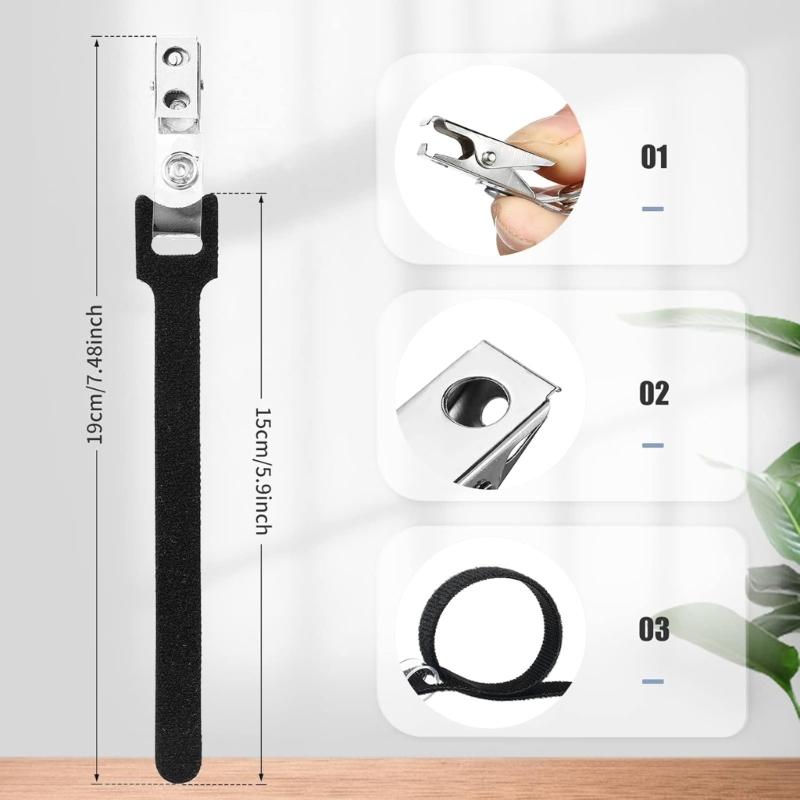 10pcs Heavy Type Plastic Tube Mounting Clip Adjustable Hose Clamps for Exhaust Systems Ducts and Projects