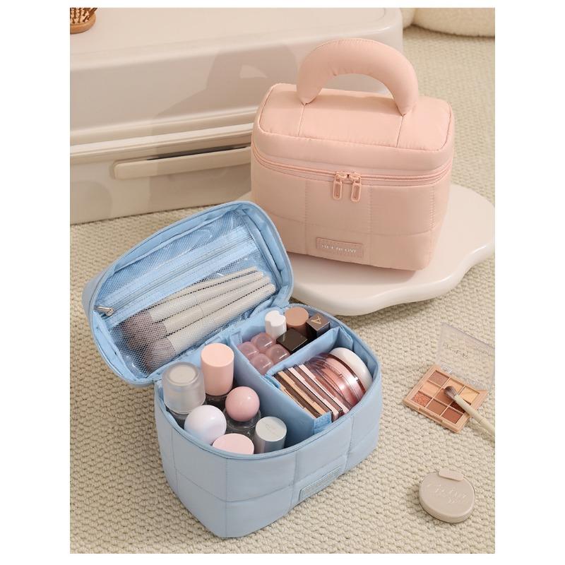 Large Capacity Candy Color Portable Handheld Cosmetic Bag