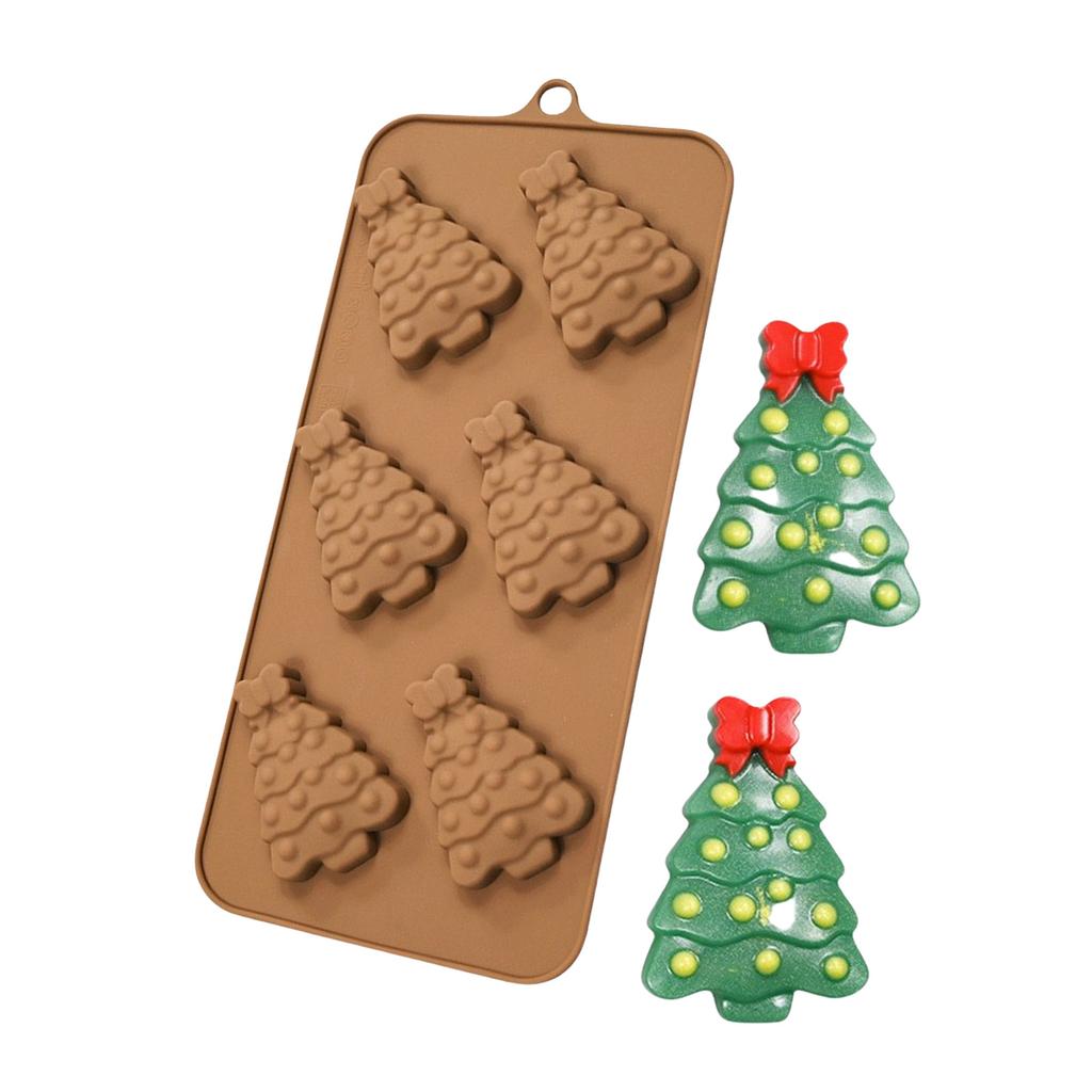 Silikonformen mit Feiertagsmotiven zur Schokoladenherstellung, hitzebeständig, Süßigkeitenform, handgemachtes Dessert-Backgeschirr