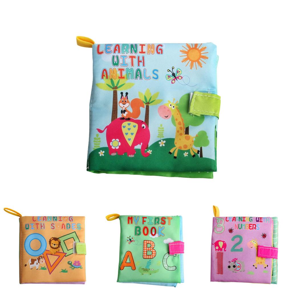 Wholesale Baby Cognitive Cloth Book Educational Early Learning Tear-resistant English Forest Ocean Animal Hand Book