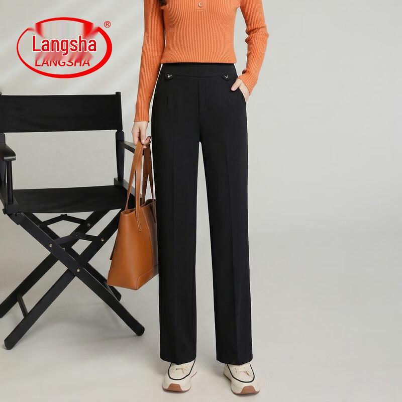 LangSha Women s Summer Straight-Leg Casual Pants 6XL
