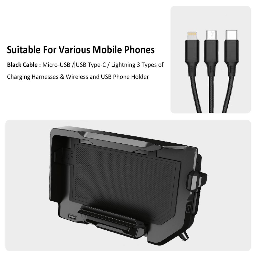 Motorcycle Wireless Charging Phone Holder Navigation