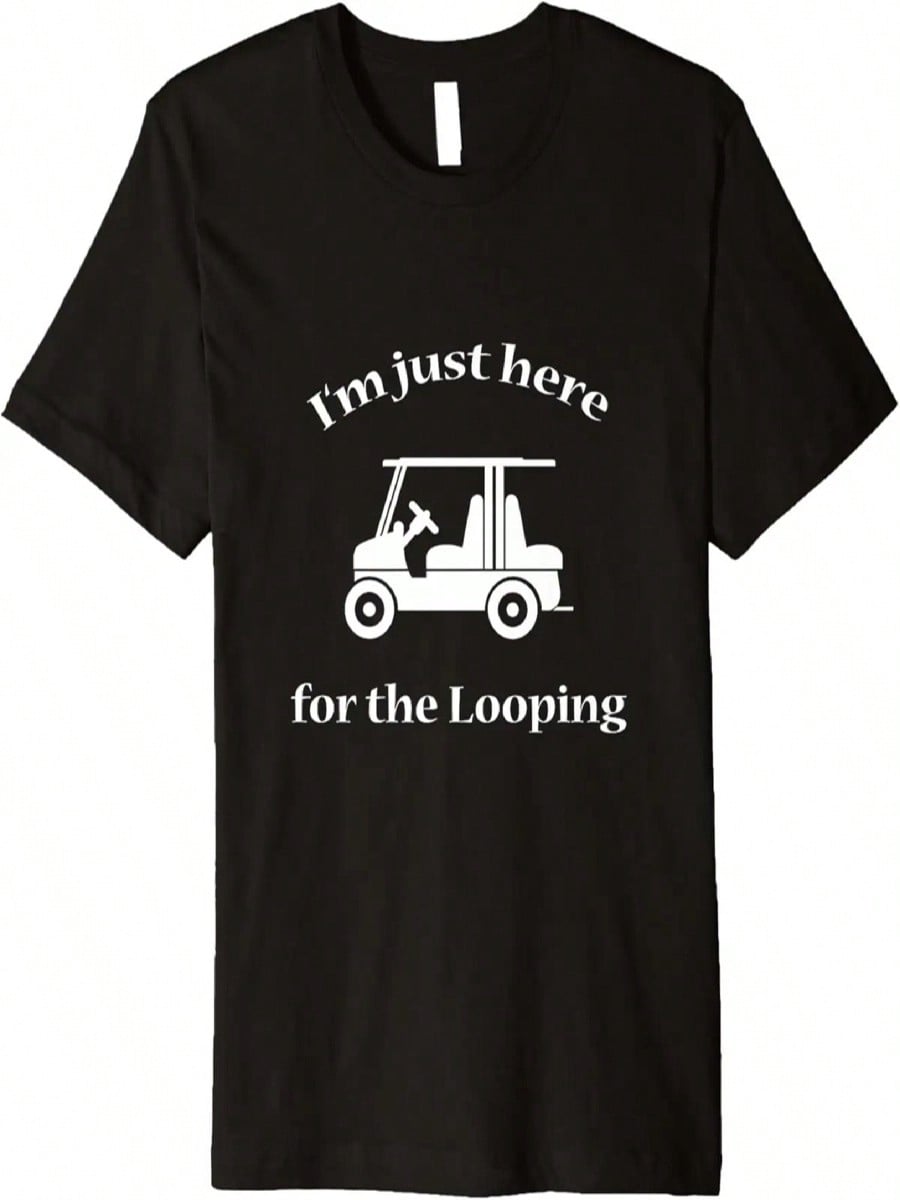 Camping The Fort Looping Golf Cart Wilderness Camper T-Shirt Premium T-Shirt S разноцветный
