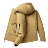 Autumn and Winter Fashionable Trendy Waterproof Warm Hooded Work Jacket Men's Casual Loose Sports Large Size High Quality Coat