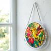 Acrylic Jigsaw Puzzle Suncatcher Colorful Stained Glass Style Sun Catcher DIY