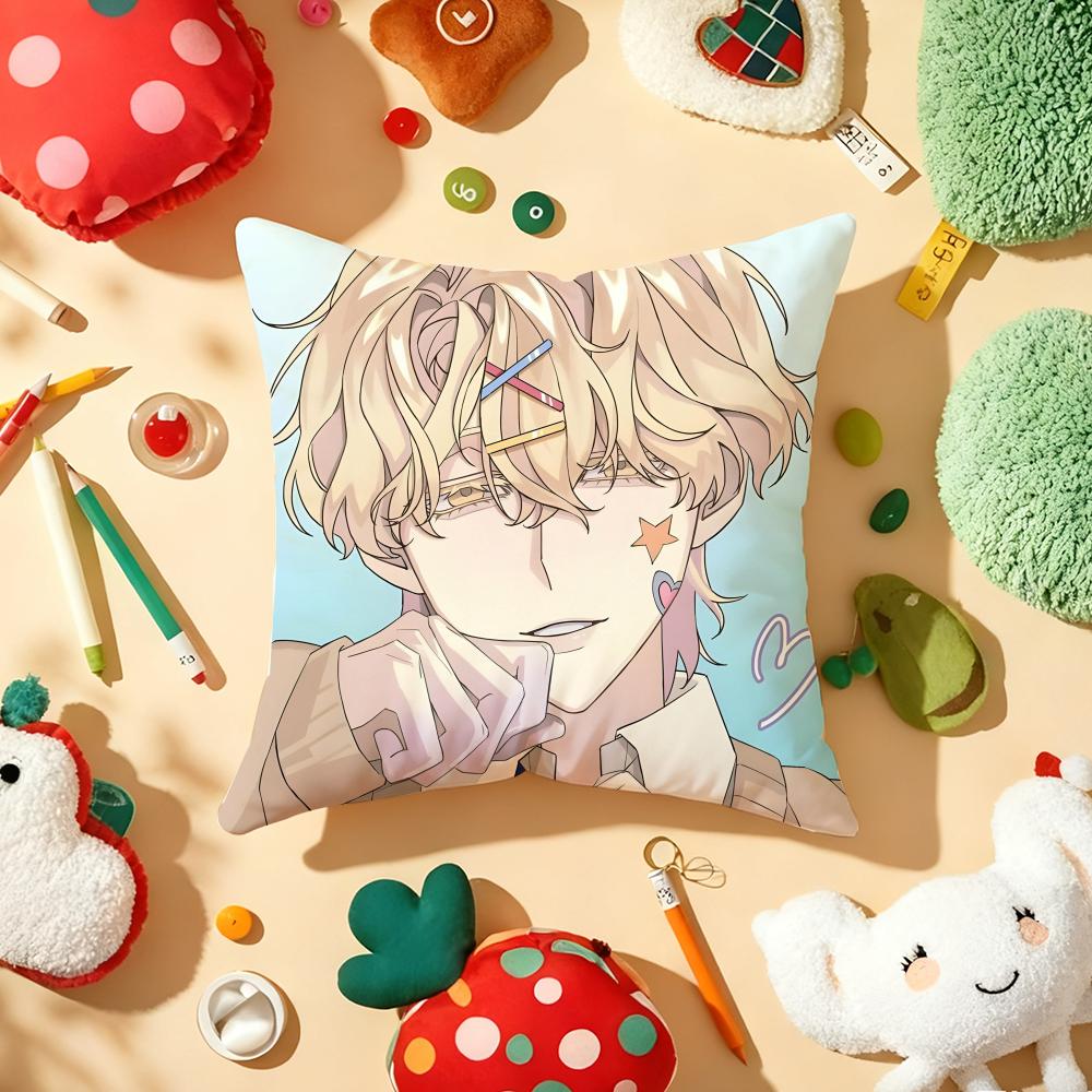 A-Alien S-Stage Luka Cool Anime Boy Pillow Case Plush Fabric Soft Double-Sided Printed Sofa Warm Winter Home Gift Cushion Cover