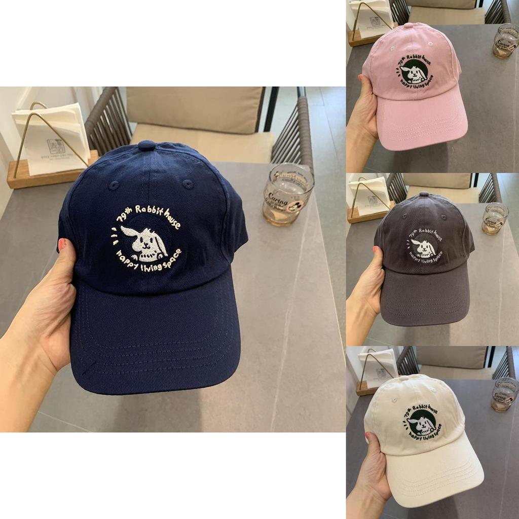 Cute Rabbit Baseball Cap For Spring Summer Cotton Soft Top For Teens And Adults