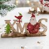 Wooden Santa Claus Snowman Ornaments Christmas Decorations For Xmas Tree Hanging Pendant Table Decor Navidad