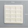 12 Grid Ceramic Color Palette With Cover White Watercolor Mixing Palette Tray Painting Color Pallet Pigment Mixing Plates Artist