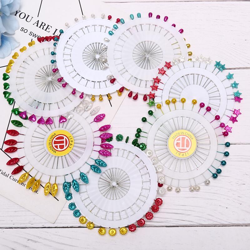 30Pcs/Set Colorful Heart Leaf Star Shawl Hijab Pins Abaya Scarf Brooches Jewelry