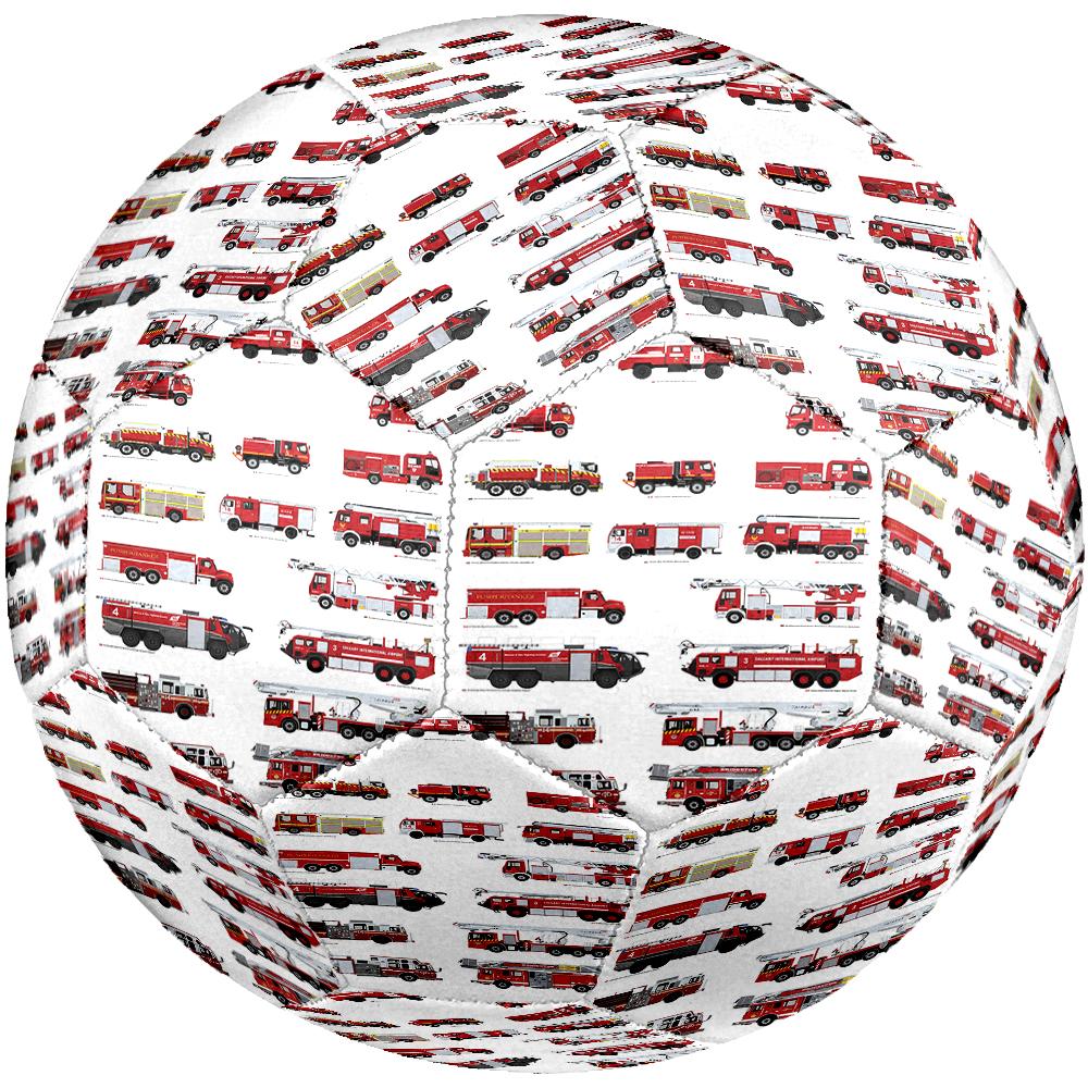 Fire Truck Theme Size 5 Soccer Ball, Suitable for Both Indoor and Outdoor Matches, a Gift Suitable for Everyone.