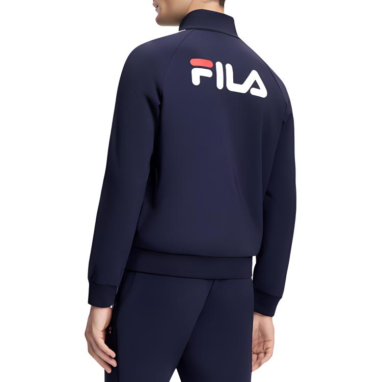 Men's FILA Knitwear Men's Royal Blue Stand Collar Moderate Other