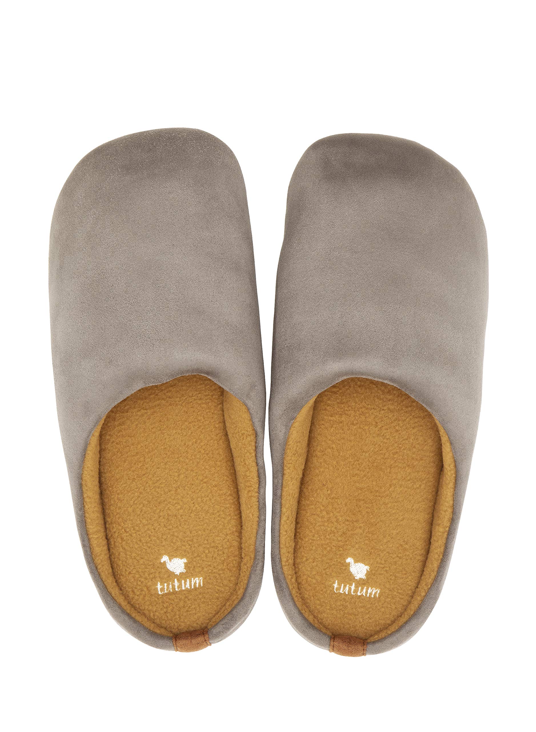 

CB Japan Тапочки серые замшевые моющиеся пушистые подушки Tutum